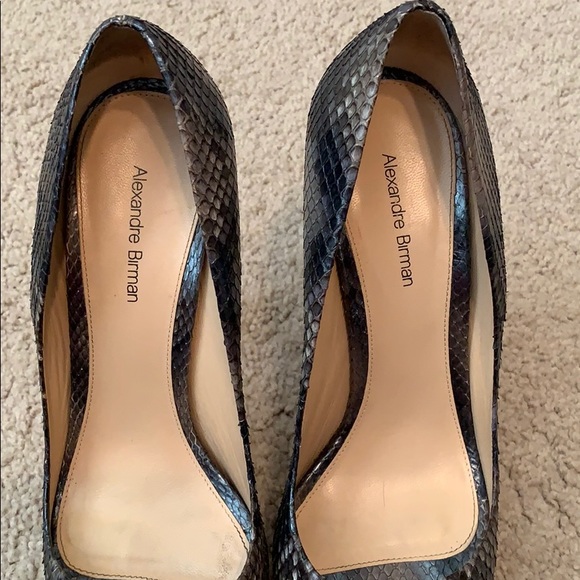 Python Peep Toe Pumps - Picture 4 of 6